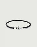 Gordon Leather Bracelet | Silver